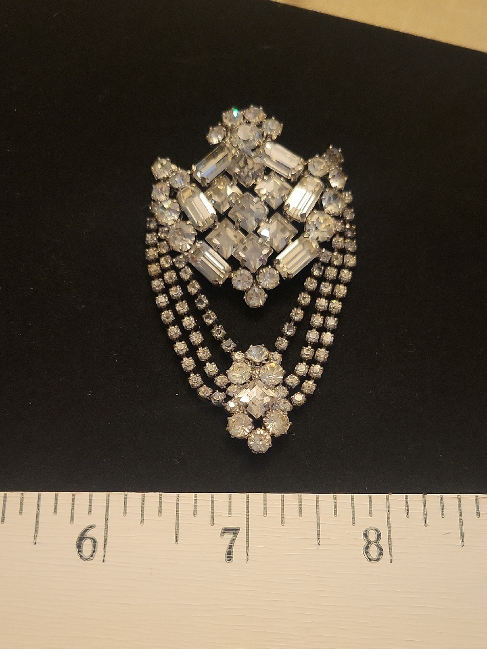 Chandelier Rhinestone Brooch - Picture 8 of 9
